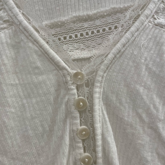 Free People Set to stun white tunic top XS - Picture 5 of 14